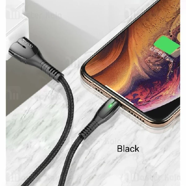 کابل لایتنینگ یسیدو Yesido CA43 Metal Charging Cable توان 2.4 آمپر