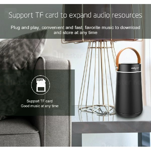 اسپیکر بلوتوث زیلوت Zealot S21 Touch Panel Bluetooth Speaker 10W