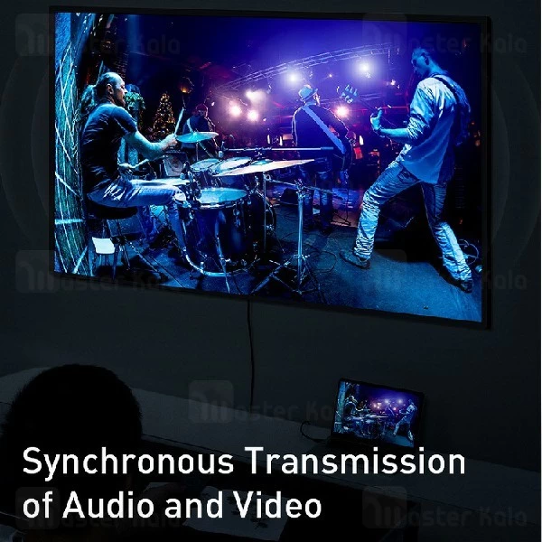 کابل HDMI بیسوس Baseus DP Male To HDMI Male 4K CAKSX-H0G