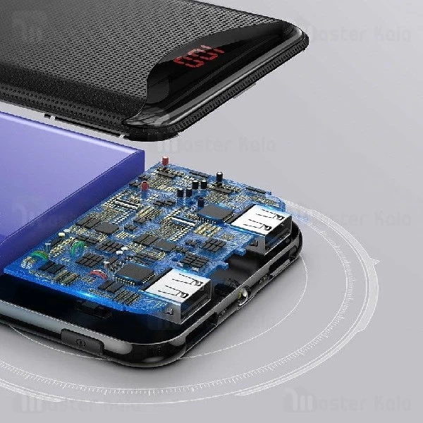 پاوربانک 10000 بیسوس Baseus Gentleman Power Bank PPLN-A01 دارای چراغ قوه