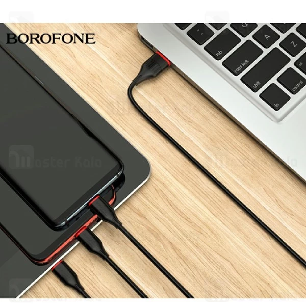 کابل سه سر بروفون Borofone BX17 3 in 1 Charging Cable به توان 2 آمپر