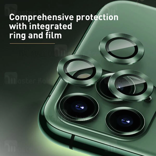 محافظ لنز دوربین فلزی بیسوس Apple iPhone 11 Pro / 11 Pro Max Baseus Alloy Protection Ring Lens Film 