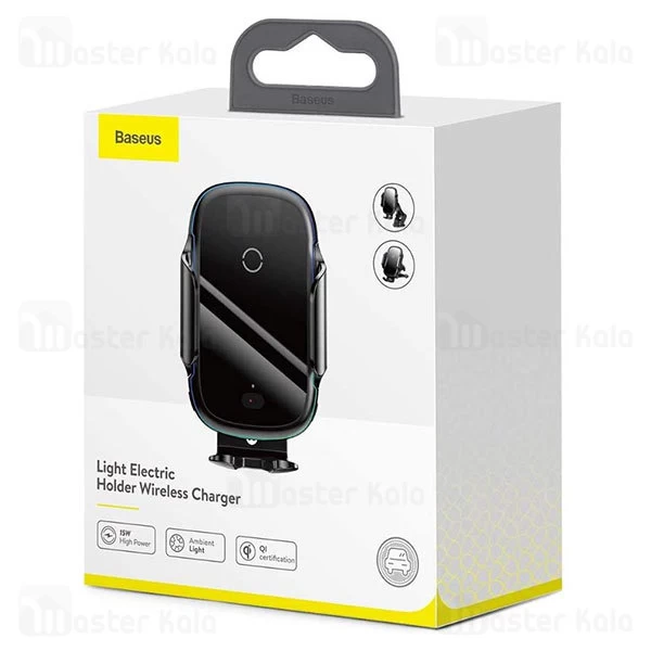 پایه نگهدارنده و شارژر وایرلس هوشمند بیسوس Baseus Light Electric WXHW03-01 15W
