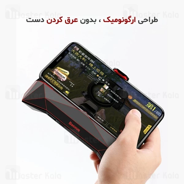 دسته بازی و هولدر فن دار بیسوس Baseus Magic-Monster Games Dissipate-heat Hand Handle ACSR-MS01