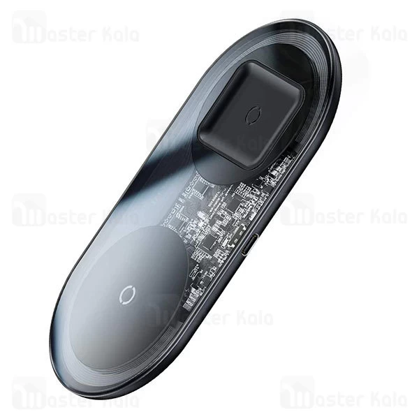 شارژر وایرلس Baseus Simple 2 in 1 Wireless Charger TZWXJK 24W