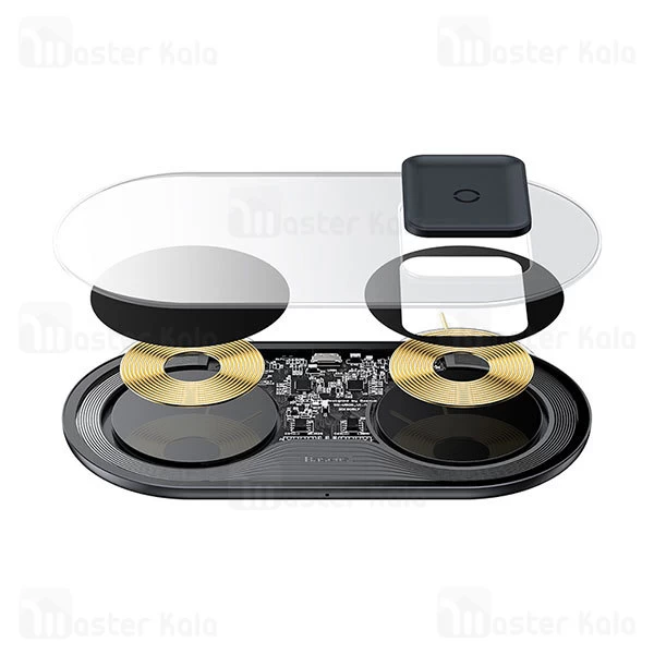 شارژر وایرلس Baseus Simple 2 in 1 Wireless Charger TZWXJK 24W