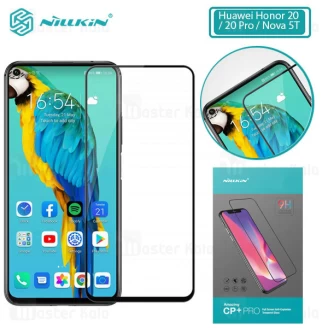 محافظ صفحه شیشه ای تمام صفحه تمام چسب هواوی Huawei Honor 20 / Honor 20 Pro / Nova 5T Nillkin CP+ Pro
