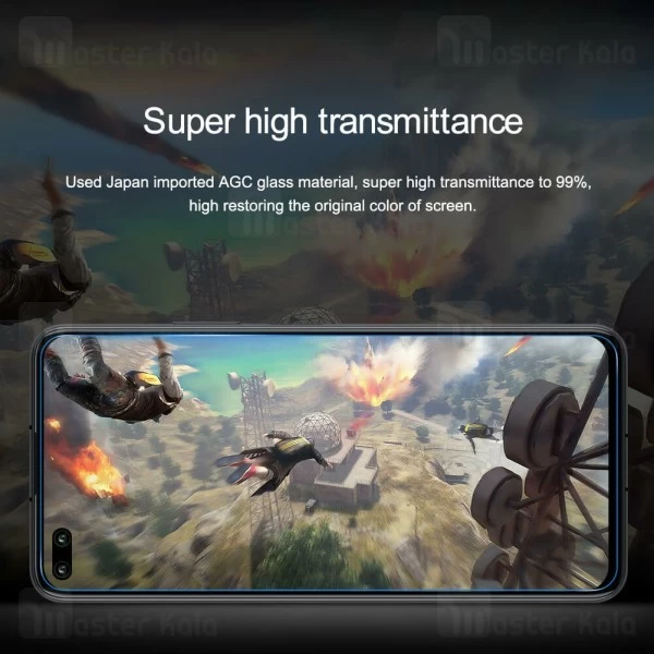 محافظ صفحه شیشه ای نیلکین هواوی Huawei Honor V30 / V30 Pro Nillkin H+ Pro + محافظ لنز