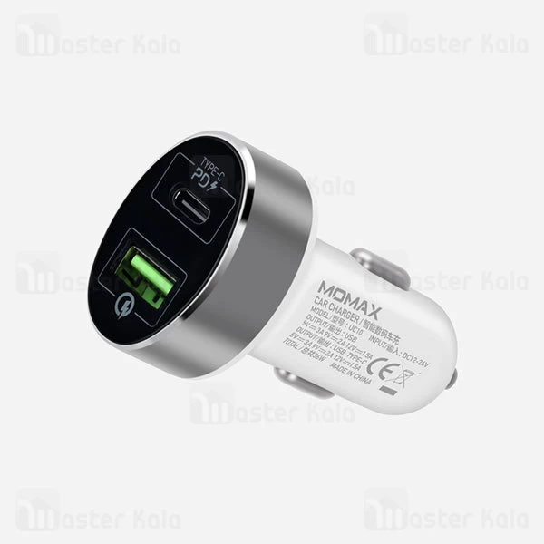 شارژر فندکی مومکس Momax UC10 PD 36W 2 Ports Car Charger
