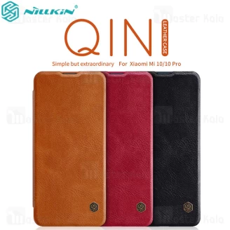 کیف چرمی نیلکین شیائومی Xiaomi Mi 10 / Mi 10 Pro 5G Nillkin Qin Leather Case