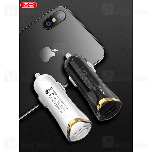 شارژر فندکی ایکس او XO CC19 2 Ports 2.4A Car Charger