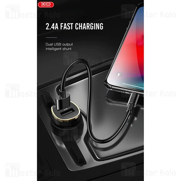 شارژر فندکی ایکس او XO CC19 2 Ports 2.4A Car Charger