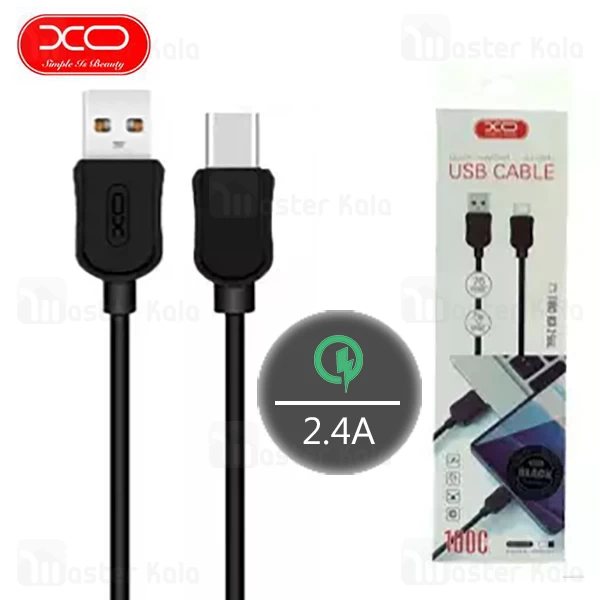 کابل  Type C فست شارژ ایکس او XO NB41 Data Charging Cable QC توان 2.4 آمپر