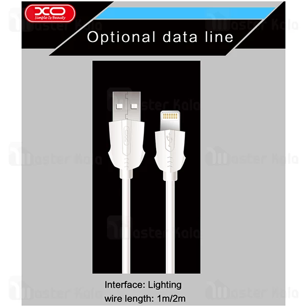 کابل لایتنینگ ایکس او XO NB9 Data Charging Cable توان 2.4 آمپر