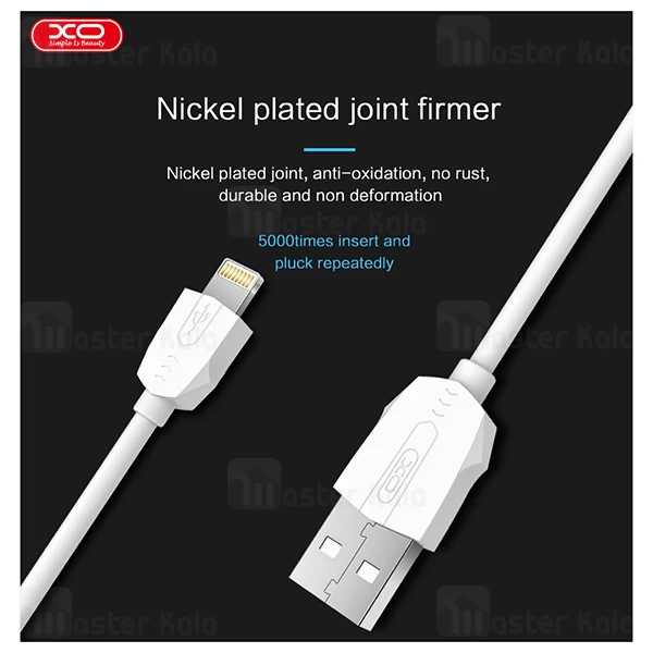 کابل لایتنینگ ایکس او XO NB9 Data Charging Cable توان 2.4 آمپر