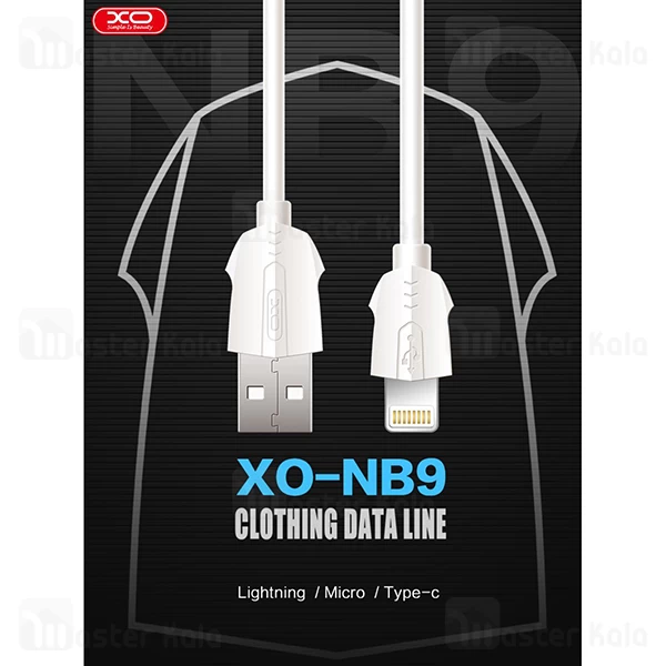 کابل لایتنینگ ایکس او XO NB9 Data Charging Cable توان 2.4 آمپر