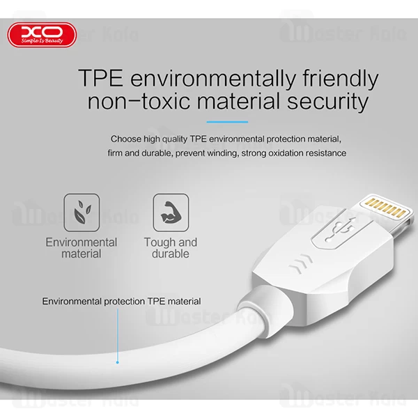 کابل لایتنینگ ایکس او XO NB9 Data Charging Cable توان 2.4 آمپر