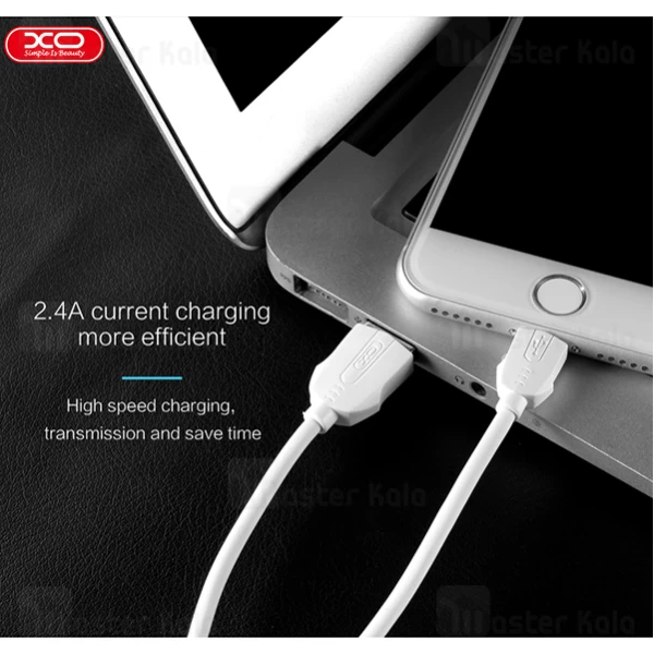 کابل لایتنینگ ایکس او XO NB9 Data Charging Cable توان 2.4 آمپر