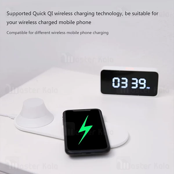 شارژر وایرلس شیائومی Xiaomi Yeelight YLYD04YI 10W Wireless Charger دارای چراغ خواب