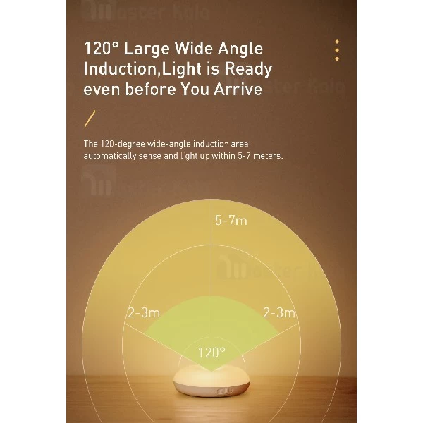 چراغ هوشمند بیسوس Baseus Light Garden Nightlight DGYUA-LA02 دارای سنسور نور و حرکت