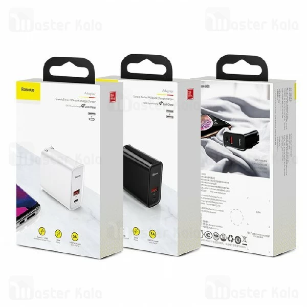 شارژر دیواری بیسوس Baseus Speedy PPS QC3.0 5A Charger CCFS-B01 سوپر شارژ 30 وات