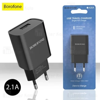 شارژر دیواری بروفون Borofone BA20A Single Port Charger 2.1A