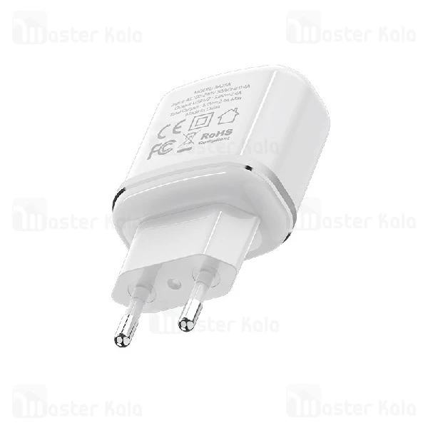 شارژر دیواری بروفون Borofone BA25A Dual Port Charger 2.4A