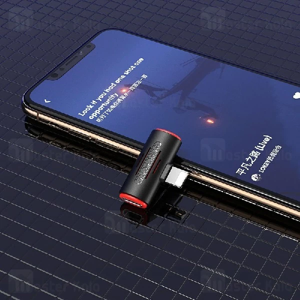 تبدیل لایتنینگ اتصال همزمان هندزفری و شارژر Borofone BV6 Audio Converter