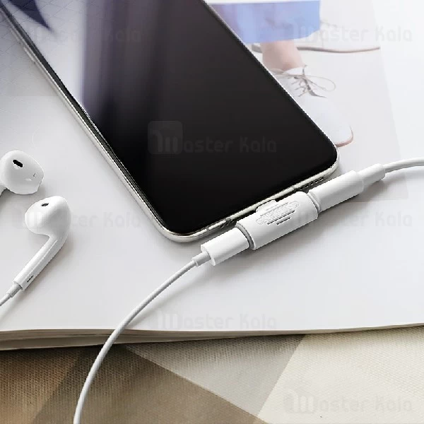 تبدیل لایتنینگ اتصال همزمان هندزفری و شارژر Borofone BV6 Audio Converter