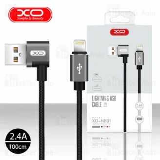 کابل لایتنینگ ایکس او XO NB31 Elbow Data Charging Cable توان 2.4 آمپر