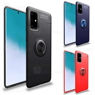 قاب ژله ای طرح چرم انگشتی سامسونگ Samsung Galaxy S20 Plus AutoFocus Magnetic Ring