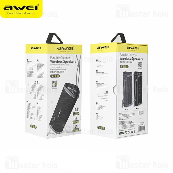 اسپیکر بلوتوث اوی Awei Y331 Bluetooth Speaker 10W دارای درگاه رم