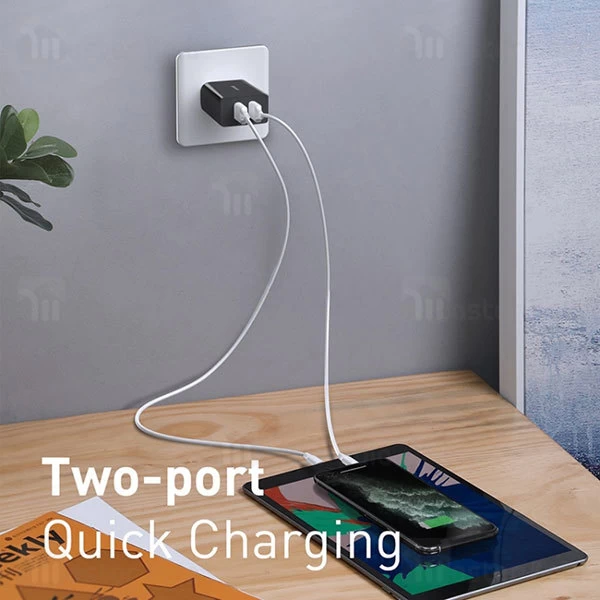 شارژر دیواری بیسوس Baseus Speed Mini QC Dual U CN CCFS-Q01 توان 18 وات