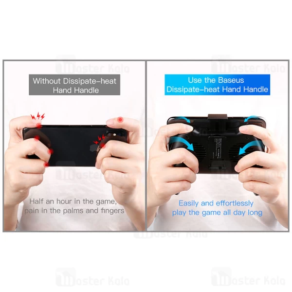 دسته بازی و هولدر فن دار بیسوس Baseus Cool Play Games Dissipate Heat Hand Handle