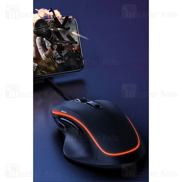 موس گیمینگ بیسوس Baseus GMGM01-01 Gaming Mouse دارای 9 کلید