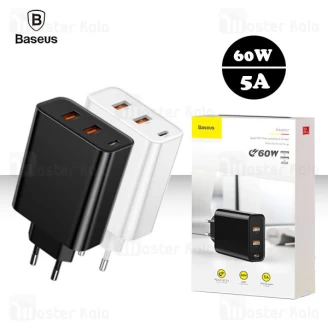 شارژر دیواری بیسوس Baseus PPS PD3 QC4 5A Charger CCFS-G01 سوپر شارژ 60 وات