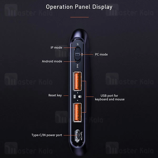 هاب بلوتوثی بیسوس Baseus GAMO Adapter Button Suit TZGA01-01 جهت اتصال موس و کیبورد