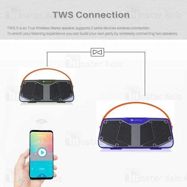 اسپیکر بلوتوث NewRixing NR-4021 دارای درگاه USB و رم