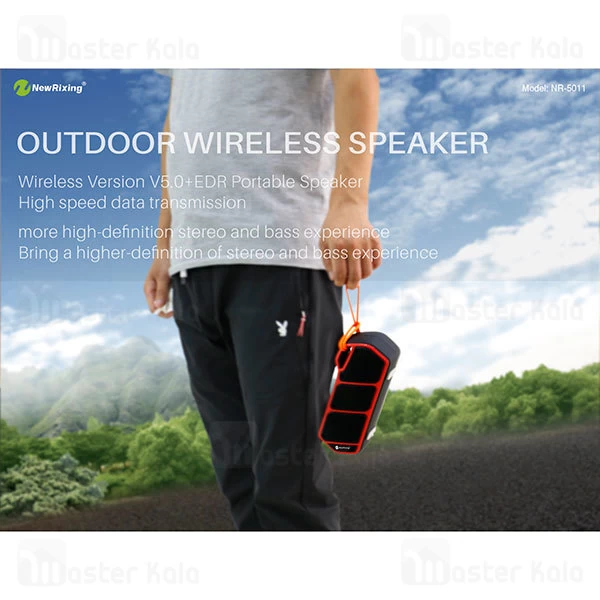 اسپیکر بلوتوث NewRixing NR-5011 FM دارای درگاه USB و رم