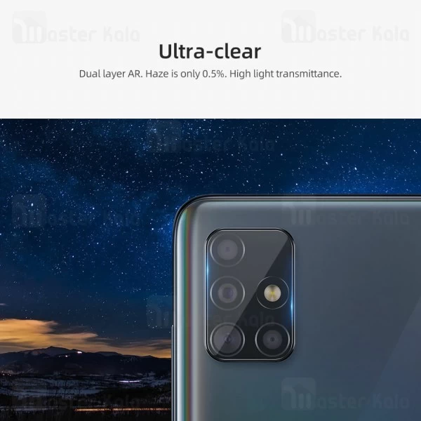 پک دوتایی محافظ لنز دوربین نیلکین Samsung Galaxy A71 InvisiFilm Camera Protector