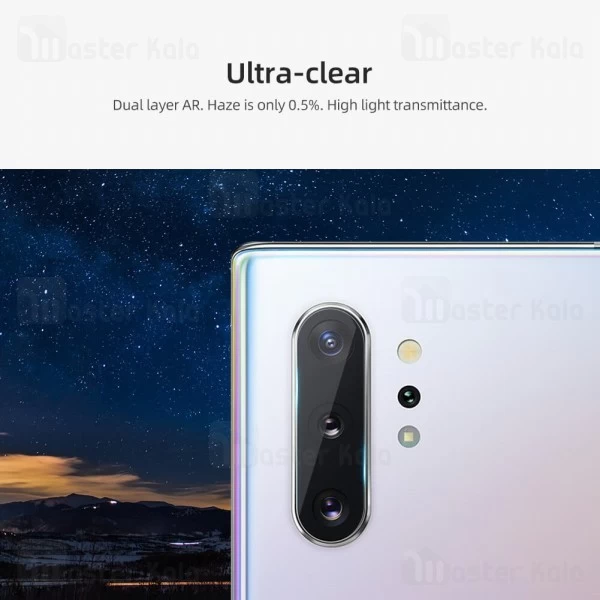 پک دوتایی محافظ لنز دوربین نیلکین Samsung Galaxy Note 10 Plus InvisiFilm Camera Protector