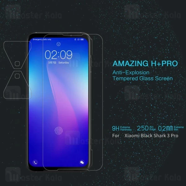 گلس نیلکین Xiaomi Black Shark 3 Pro Nillkin H+ Pro Glass Screen Protector