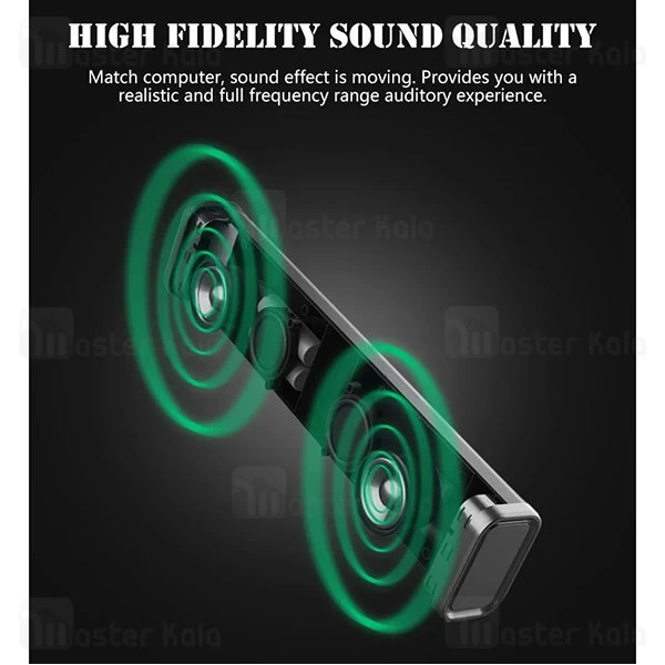 اسپیکر بلوتوث ریمکس Remax M33 Bluetooth Speaker 10W دارای درگاه USB و رم