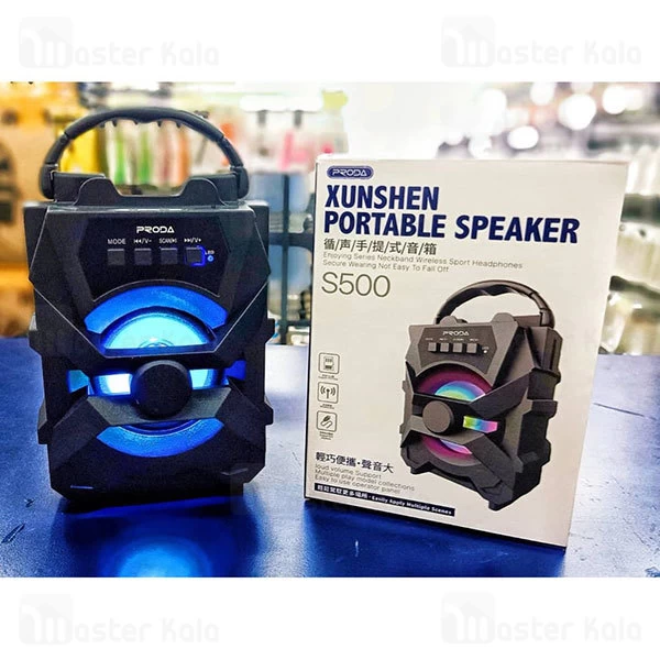 اسپیکر بلوتوث پرودا Remax Proda PD-S500 Xunshen 5Wدارای درگاه USB و رم