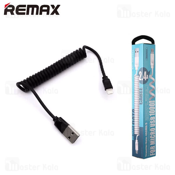کابل لایتنینگ ریمکس Remax RC-117i Radiance Pro توان 2.4 آمپر و طراحی تلفنی