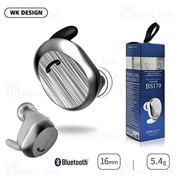 هندزفری بلوتوث تک گوش دبلیو کی WK BS170 Bluetooth Earphone