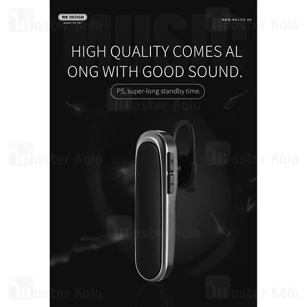 هندزفری بلوتوث تک گوش دبلیو کی WK P5 Bluetooth Earphone