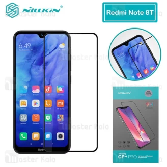 محافظ صفحه شیشه ای تمام صفحه تمام چسب شیائومی Xiaomi Redmi Note 8T Nillkin CP+ Pro