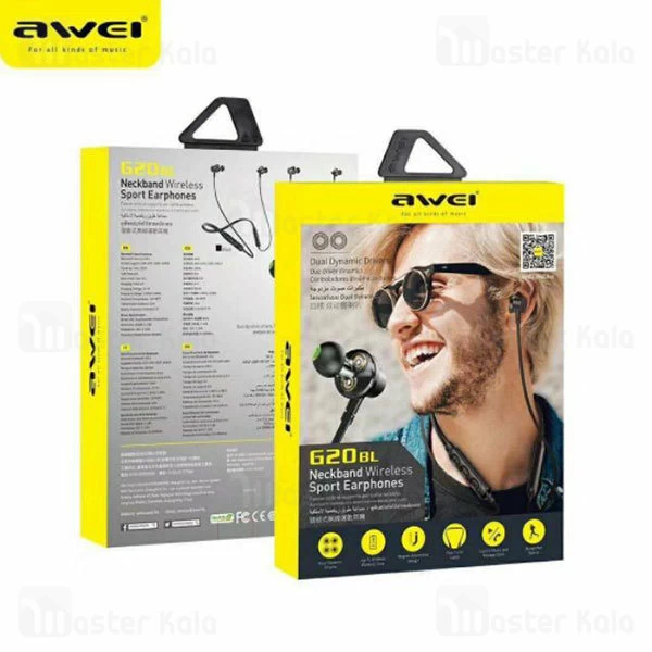 هندزفری بلوتوث گردنی اوی Awei G20 طراحی ورزشی