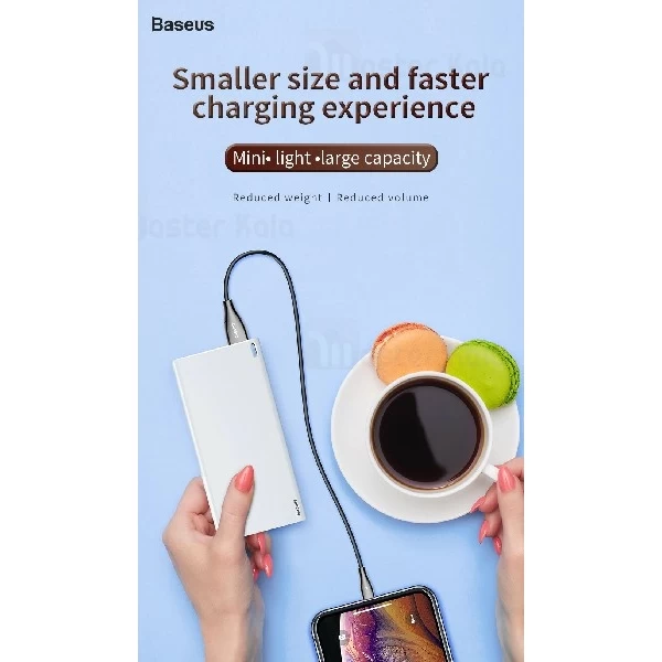 پاوربانک 10000 میلی آمپر بیسوس Baseus Choc PPALL-QK1G Power Bank توان 2 آمپر